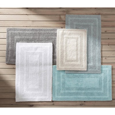 Logan Green Cotton 2 Piece Bath Rug Set