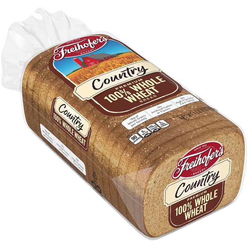 Freihofer&#39;s 100% Whole Wheat Country Bread - 24oz, 2 of 11