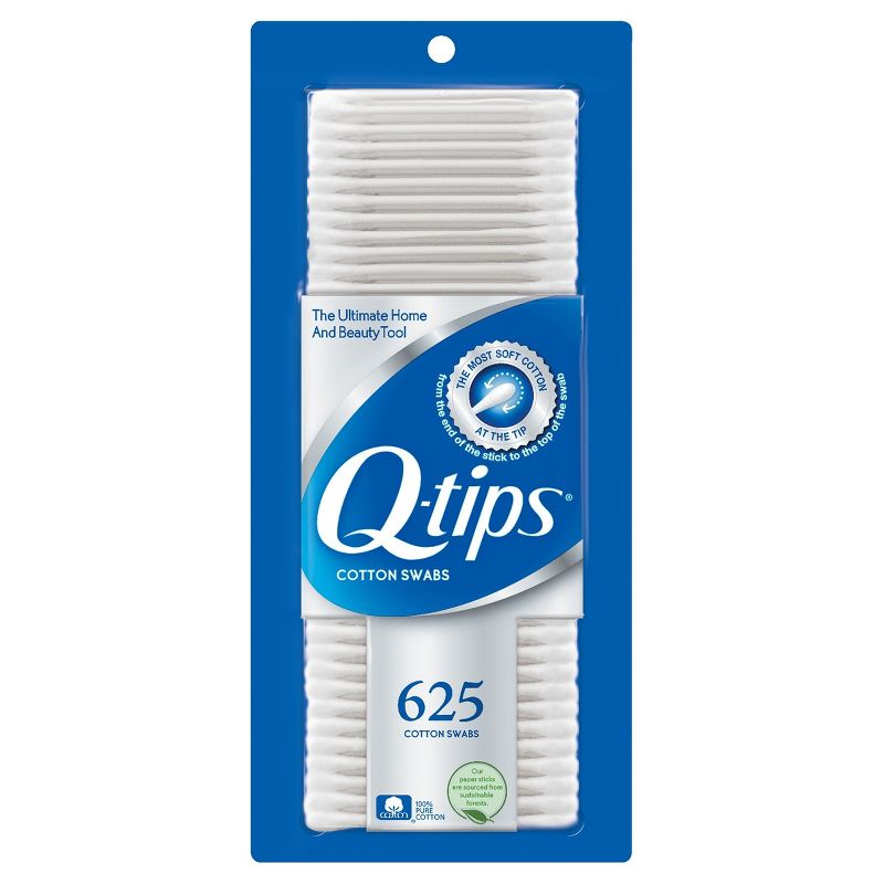 Q-Tips Cotton Swabs 625 ct, 1 of 10