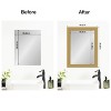Amanti Art Mirror Makeover Bathroom Mirror Frame Border Kit - Fully Assembled Peel and Stick Frame - Mirror NOT Included - Grace Brushed Gold Trim - 4 of 4