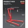 2-Ton Hydraulic Shop Crane Folding Engine Hoist with Lever,4400Lbs Capacity w/6 Steel Casters-Heavy-Duty Portable Car Lift for Truck Engines(168lbs) - 3 of 4