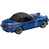 Mazda Miata MX-5 (NA) Tuned Version RHD Dark Blue with Black Soft Top Limited Ed 1/64 Diecast Model Car by Mini GT - 4 of 4