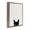 Stupell Industries Black Cat Peeking From Below, 25" x 25" - 3 of 4