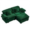 NicBex Couches for Living Room Modern  Accent Chair Couch Velvet Fabric Upholstered Single Sofa With Fluffy Pillows and Storage Function - 4 of 4