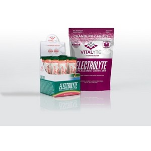 Vitalyte Electrolyte Powder Drink Mix Bundle, 1 Standup Pouch + 25 Count Packet, Cranberry & Watermelon Flavor - 1 of 1