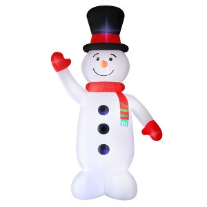 Occasions 20' INFLATABLE SNOWMAN,  Tall, Multicolored - 1 of 4