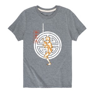 Boys' - Avatar: The Last Airbender - Aang Crest Short Sleeve Graphic T-Shirt - 1 of 4