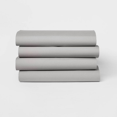 4pk Solid Microfiber Fitted Sheet - Room Essentials™