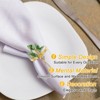 Unique Bargains Decorative Wear Resistance Napkin Rings for Decoration Adornment Wedding 6 Pcs - 4 of 4