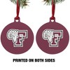 Fordham University Primary Logo Aluminum Holiday Christmas Tree Ornament - 2 of 4