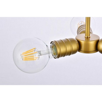 Reyes Mini Brass 3-Light LED Indoor/Outdoor Pendant