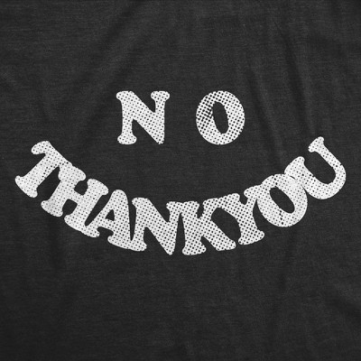 Мужские футболки Crazy Dog T-Shirts, Inc. Mens Funny T Shirts No Thank You Smile Sarcastic Graphic Novelty Tee for Men - Crazy Dog Men's T Shirt With Sarcastic Sayings Black L — фото 2