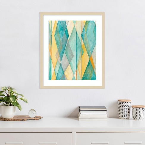 Amanti Art Diamond Illusion II by Megan Meagher Wood Framed Wall Art Print - image 1 of 4