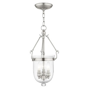 Livex Lighting Jefferson 3 - Light Chandelier in  Brushed Nickel - 1 of 1