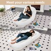 Folding Sofa Chair with 5 Adjustable Positions, Plush Floor Lounge Chair for Gaming, Meditation, Relaxation, and More - 4 of 4