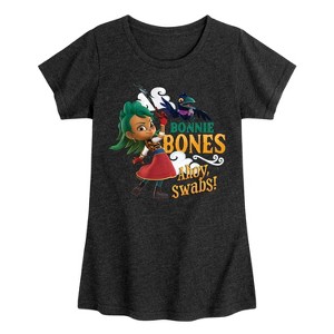 Girls' - Santiago of the Seas - Bonnie Bones Queen of the Pirates Fitted Short Sleeve Graphic T-Shirt - 1 of 4