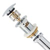 Built Industrial Universal Pop Up Bathroom Sink Drain Stopper With Overflow and Detachable Basket (Polished Chrome, 2.6 x 8.5 In) - 4 of 4