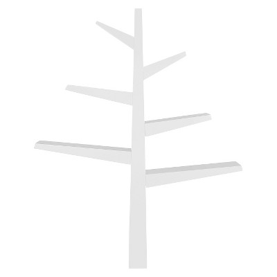 White Poplar Tree Shaped Kids Bookcase