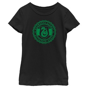 Girl's Harry Potter Hogwarts Alumni Slytherin House T-Shirt - 1 of 4