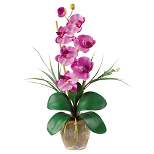 Nearly Natural Phalaenopsis Silk Orchid Flower Arrangement Mauve