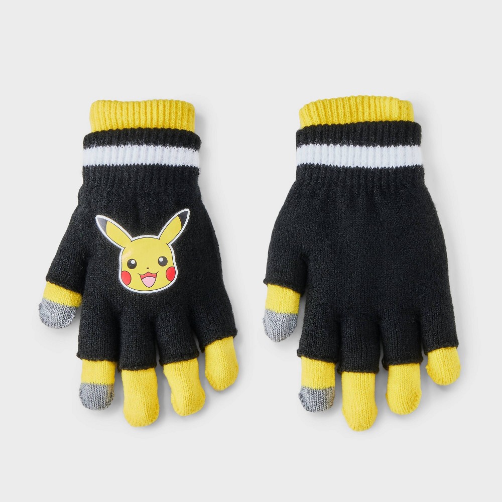 Boys' Pokemon Gloves - Yellow