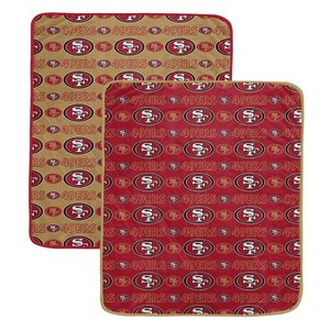 NFL San Francisco 49ers Home & Away Ultra Soft Blanket - 2pk - 1 of 1