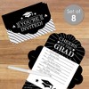 Big Dot of Happiness Graduation Cheers - Fill-In Cards - Graduation Party Fold and Send Invitations - Set of 8 - image 2 of 4