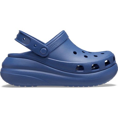 Navy blue fashion platform crocs