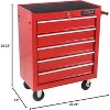 5-Drawer Mechanics Rolling Tool Storage Cabinet Rolling Tool Cart Cabinet Organizer High Capacity Tool Chest Cart with Wheels Keyed Locking System - 2 of 4