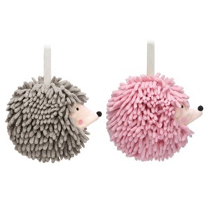 REGALWOVEN Cartoon Soft Absorbent Chenille Hand Towels for Bathroom 2 Pcs - 1 of 4
