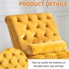 MOONMISS Velvet Chaise Lounge Indoor,Button-Tufted Upholstered Chaise Lounge Chair with Pillow for Bedroom Living Room Office - 4 of 4