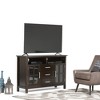 WyndenHall Waterloo Tall TV Stand for TVs up to 55" Hickory Brown: Mid-Century Modern with Storage, Pine Frame - 2 of 4
