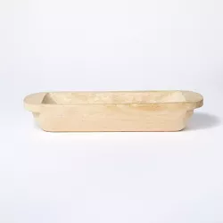 Long Wooden Bowl Brown - Threshold™ designed with Studio McGee