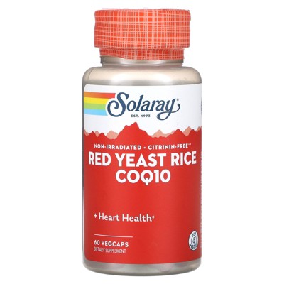 Solaray Red Yeast Rice CoQ-10, 60 VegCaps