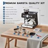 COZONY 20-Bar Stainless Steel Espresso Machine with Grinder, 2.8L Removable Tank, Steam Wand, Adjustable Shots - 2 of 4