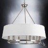 Urban Ambiance Luxury Cosmopolitan Chandelier,  22.375"H x 24"W,  Brushed Nickel Finish, UHP2182 - 3 of 4