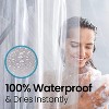 LiBa Premium 8G PEVA Bathroom Shower Curtain Liner - Waterproof, Non-Toxic, Thick Plastic with Rustproof Grommets - 2 of 4