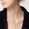 EVERLY JEWELRY | Sterling Silver Pendant with Gemstone and Created Gemstone – Multiple Stone Options - 4 of 4