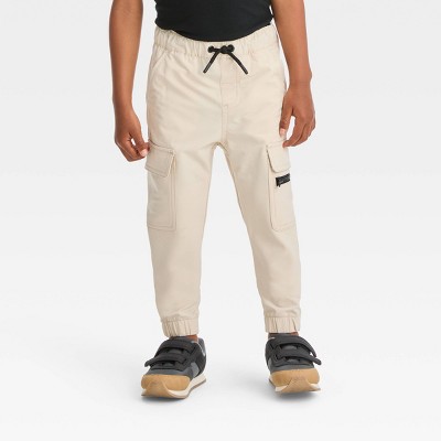 Beige jogger bottoms, TROUSERS, SPORT LINE