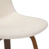 Sapphtopaz Modern Bar Stool Upholstered Dining Chairs with Curved Seat and Backrest Counter Height Barstools Set of 2 for Kitchen Island - 2 of 4