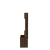 TiramisuBest Natural Oak Hall Tree: Multistorage Marvel with 1 Mirror and Adjustable Legs for Customized Functionality! - 2 of 4