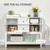 Sideboard Buffet Cabinet Bar Cabinet with Storage Drawers and Glass Door for Kitchen, Living Room, Entryway - 4 of 4
