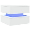 vidaXL Coffee Table White Engineered Wood Medium Square Modern - 3 of 4