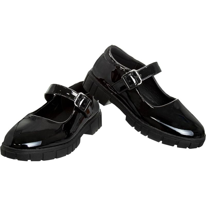 French Toast Girls Round Toe Ankle Strap Maryjane School Shoes - Mary Jane Platform Oxford Dress Shoe Pumps - Black/Navy/Brown (Little Kid/Big Kid), 3 of 8