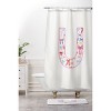 Deny Designs April Lane Art Fancy Bow Monogram Memory Foam Bath Mat - 4 of 4