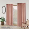 Awesome Home  Boucle Light Filtering Back Tab Single Curtain Panel, 52"X84"  , Clay - 3 of 4