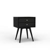 Alpine Furniture Flynn Small Nightstand, Black - 2 of 4