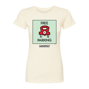 Women's - Monopoly - Free Parking Fitted Graphic T-Shirt - 1 of 2