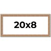 PosterPalooza | Panoramic Deco Brown Picture Frame - UV Acrylic, Foam Board Backing, Hanging Hardware - 2 of 4