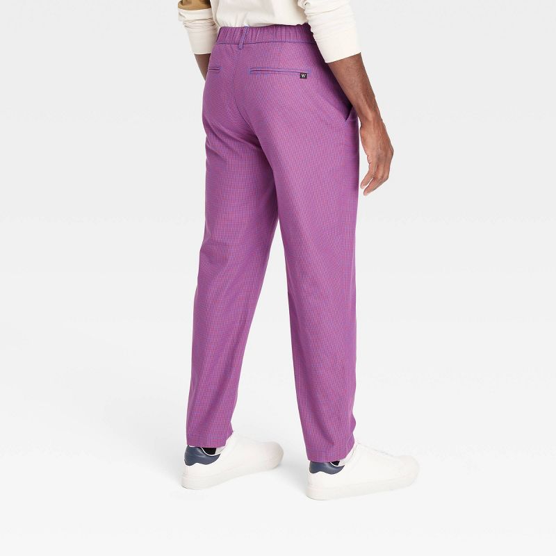 Houston White Adult Checkered Chino Pants - Purple, 2 of 4